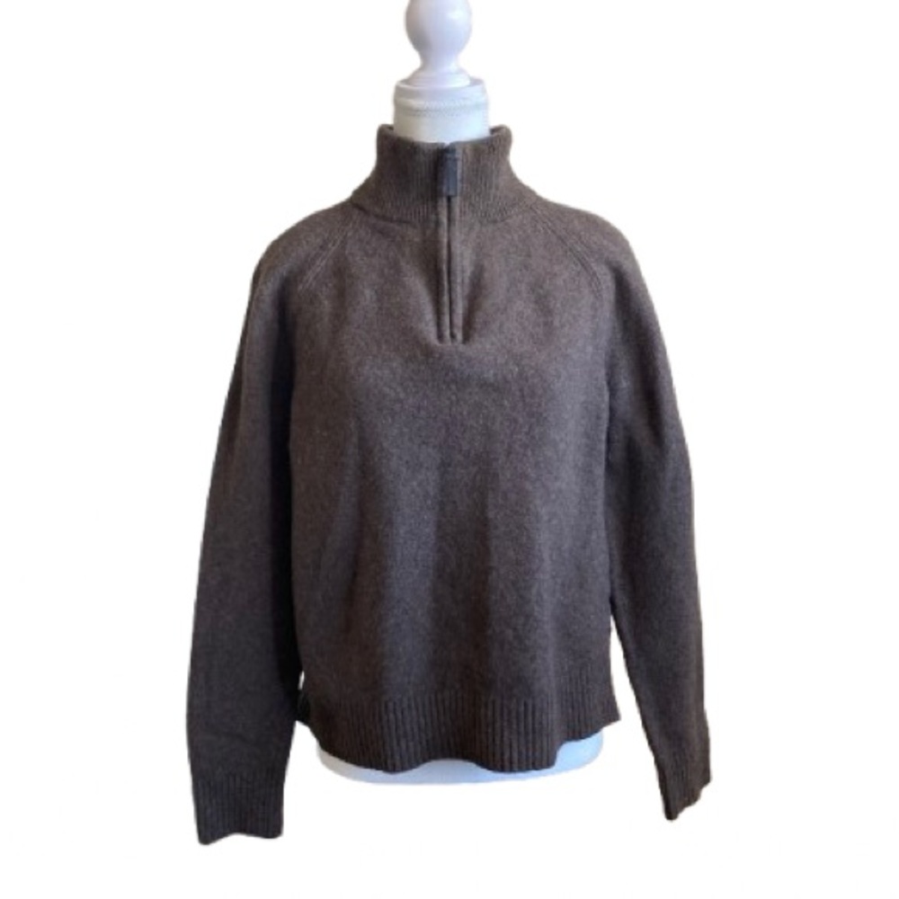 Banana Republic Chocolate Cowl Neck Sweater Italian Yarn
